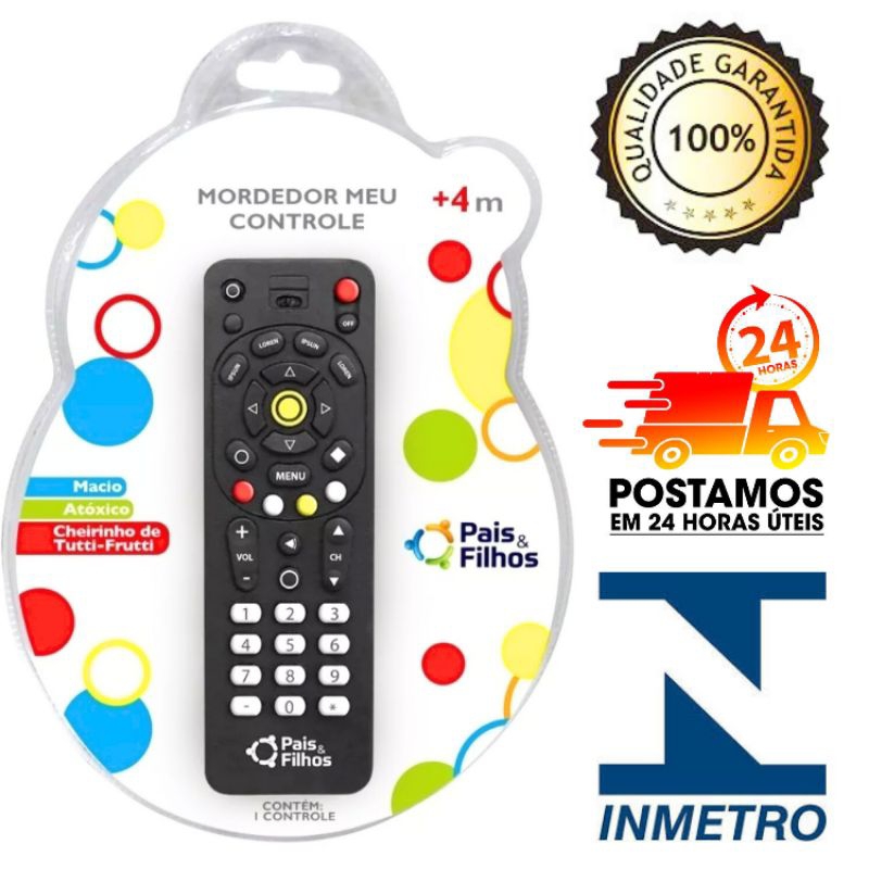 Controle Remoto Mordedor Dentição Bebê Anti Estresse Pais É Filhos em Oferta na Shopee