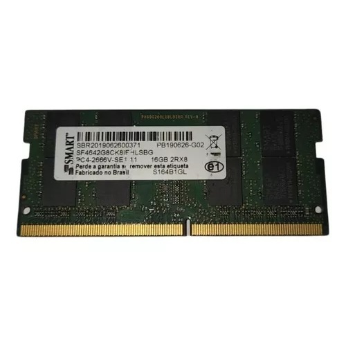 Memória Ram notebook ddr4 sodimm 8gb 2666 mhz Smart Sf4641g8ck8iehlsbg