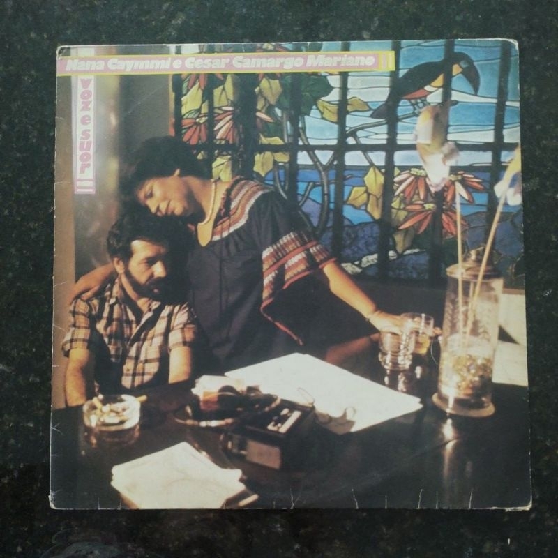 LP (disco de vinil) Nana Caymmi e César Camargo Mariano, voz e suor, 1983 com encarte