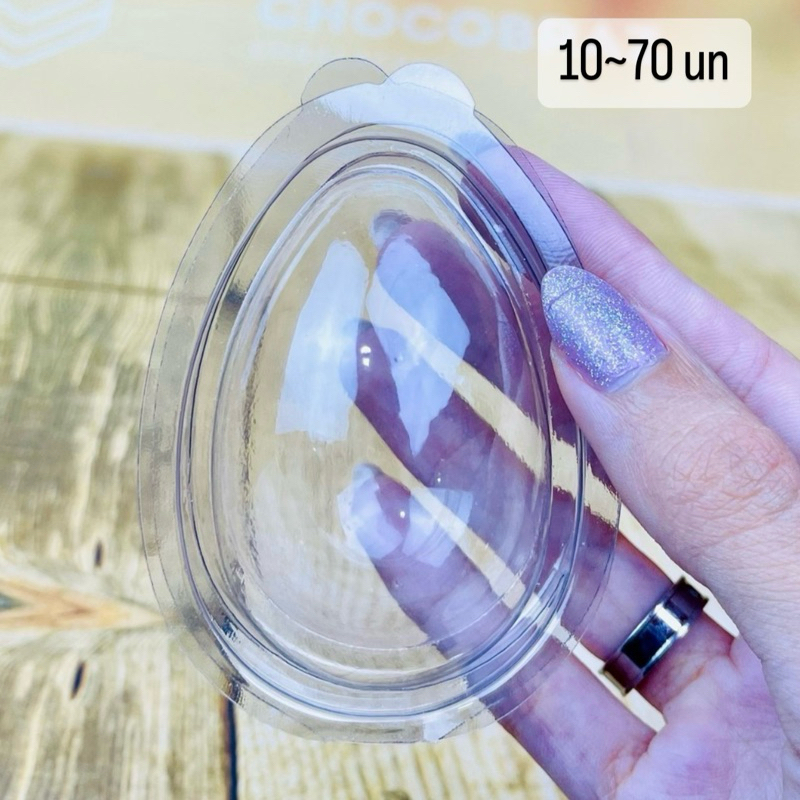 KIT 10~70 EMBALAGENS BLISTER OVO DE PÁSCOA 50 GR PASCOA 2024 FLIP