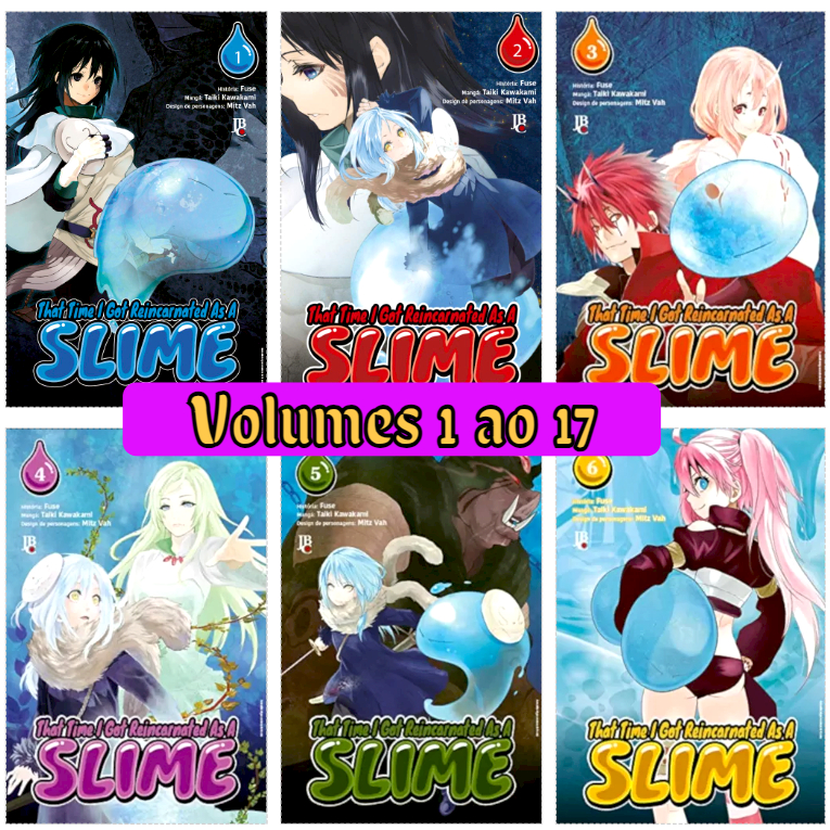 THAT TIME I GOT REINCARNATED AS A SLIME Mangá Volumes 1 ao 17 ( Novo - Lacrado) Português