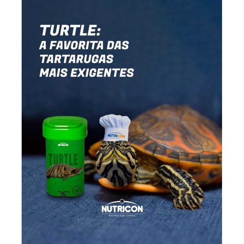 Ração para tartarugas Turtle 270g - Nutricon ALIMENTO COMPLETO