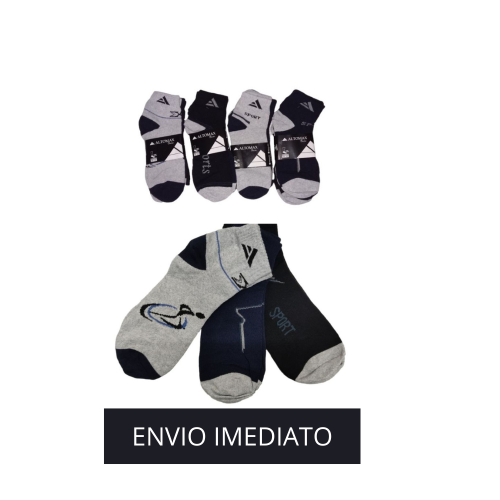 kit 03, 06, 12 OU 15 Pares Meia Altomax Cano Curto