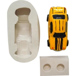Molde de Silicone Carro 3d - Biscuit, Resina, Pastas e etc... (E 30)