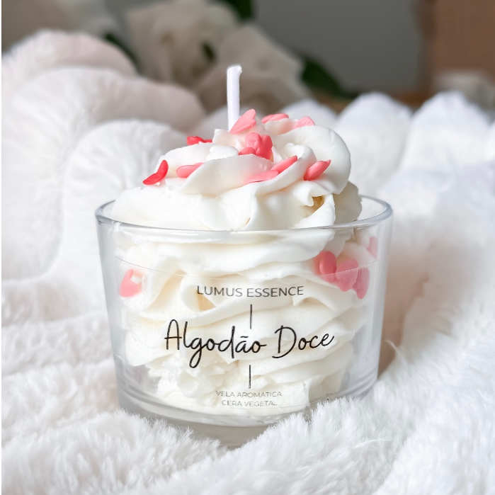 Vela Aromática Chantilly Aroma Algodão Doce