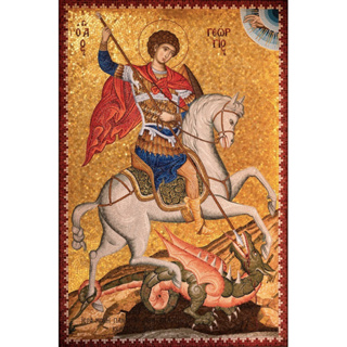 Ícone São Jorge 10cm em Oferta na Shopee