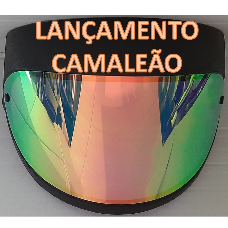 Viseira SERVE NO TAMANHO 62  capacete TAURUS Modelo San Marino(VISEIRA MEDE 32CM DE BOTÃO A BOTÃO) em Oferta na Shopee