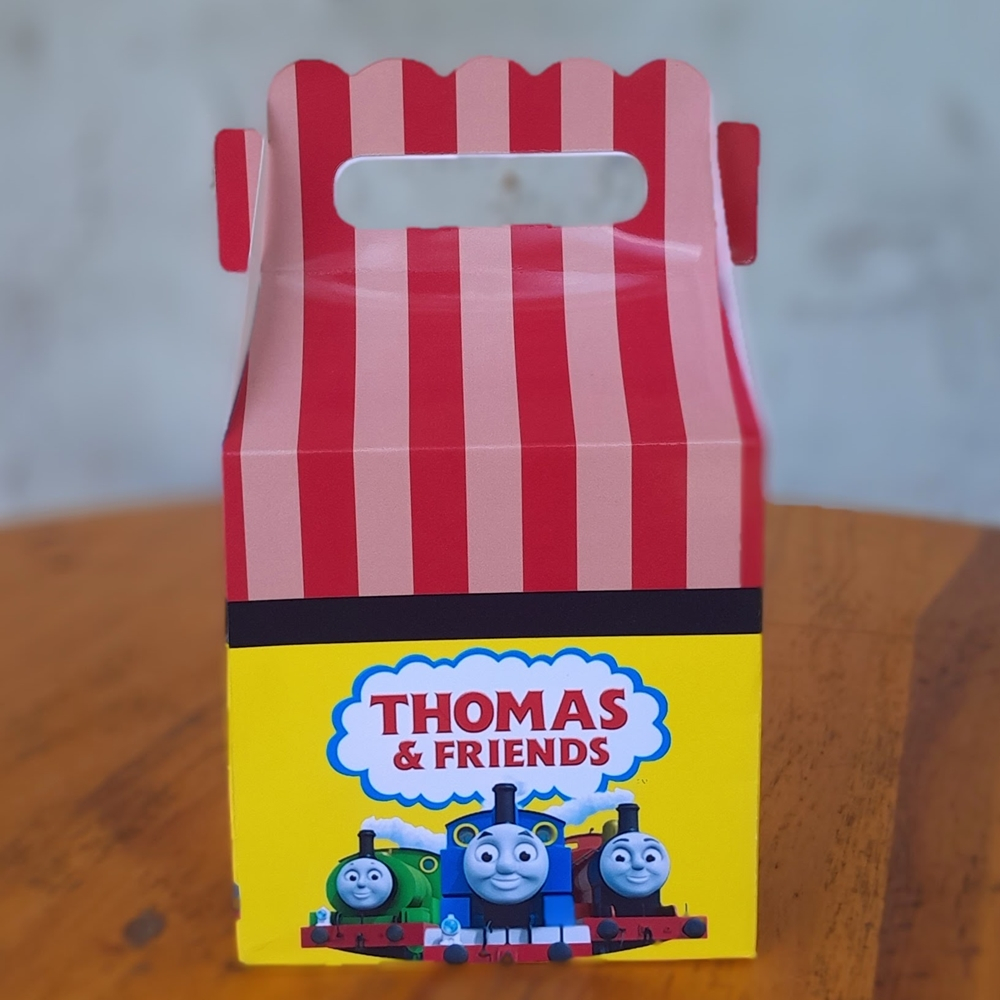 Caixa Maletinha Thomas e seus Amigos Thomas Friends Personalizados Lembrancinhas para Aniversário Kit Caixas