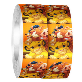 Fita de Cetim Rei Leão para Laços e Gravata Pet  39mm x 10m