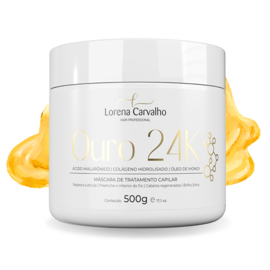 Máscara de hidratação Tratamento Ouro 24K 500g