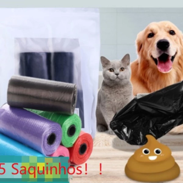 Refil para Sacolas Biodegradáveis de Coco 300 Pcs Prático Pet — foto 8