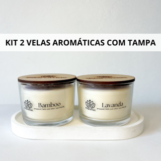 Kit 2 Vela Aromática Perfumada Cera De Coco 100g