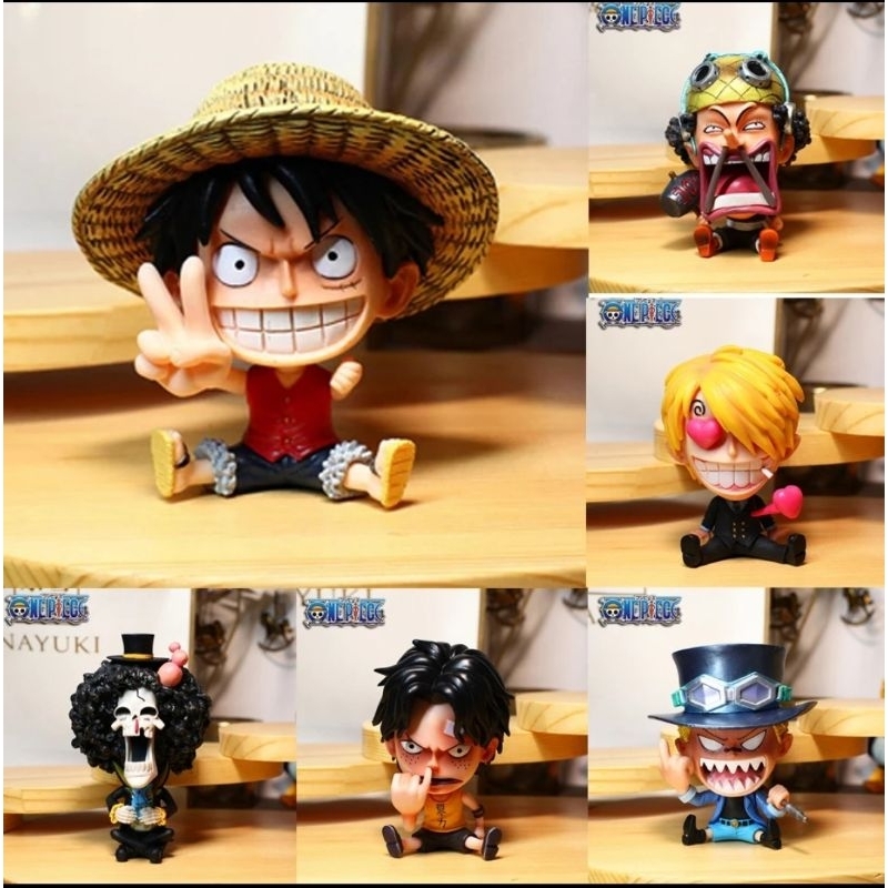 Bonecos para coleção one pice  Sanji Nami Zoro Brook Frank Robin Decoração  Modelo PVC Brinquedo Para Crianças Coleção