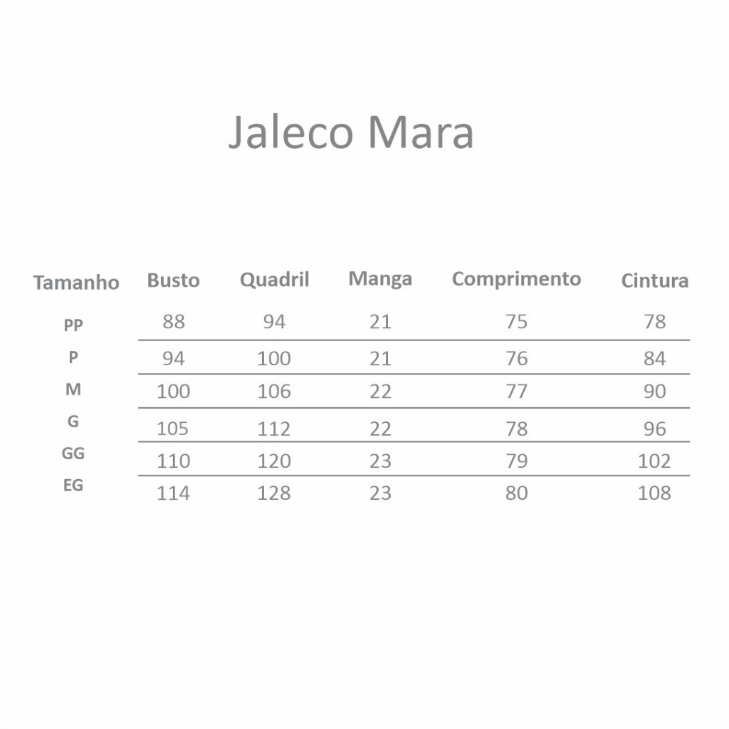 Jaleco Feminino Manga Curta Bufante  Zíper Mara Rosa  Gardenia Jalecos