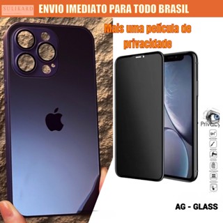 capinha Capa AG-Glass para iPhone De Vidro Fosco Qualidade premium Capinha iPhone 11 13 12 PRO MAX 14 13 pro max 12 pro max
