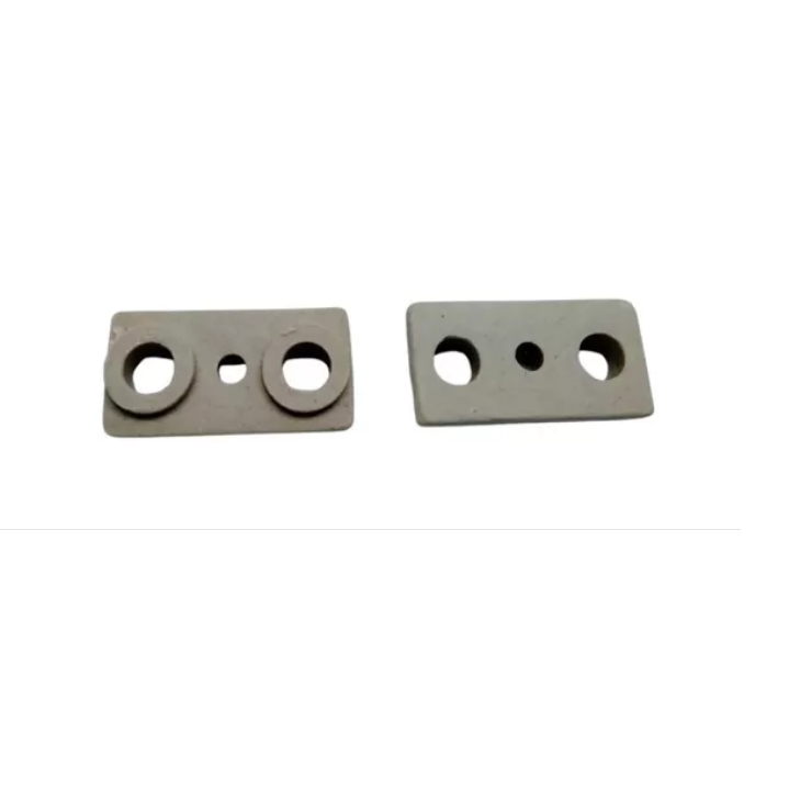Kit C/2 Isolador De Porcelana Louça Para Ponta Resistência Forno Elétrico