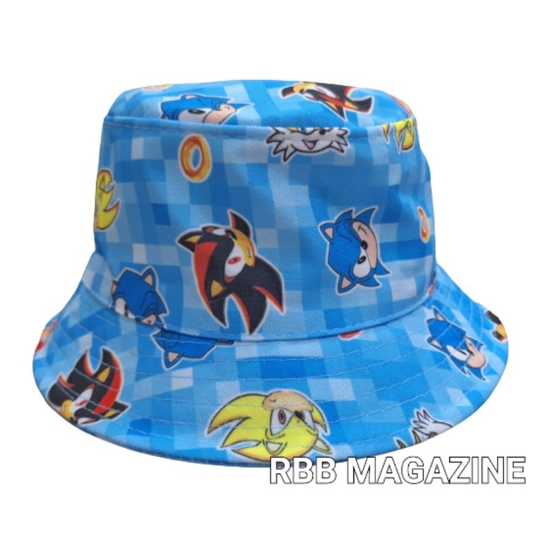 Chapéu de praia, piscina, Bucket, cata ovo, infantil, sonic, Naruto, Super Mario em Oferta na Shopee
