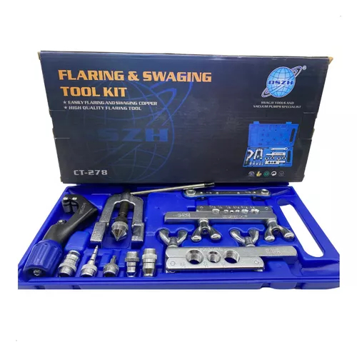 Kit Flangeador CT-278 Com Alargador Chave Catraca Cortador 1/4 a 3/4