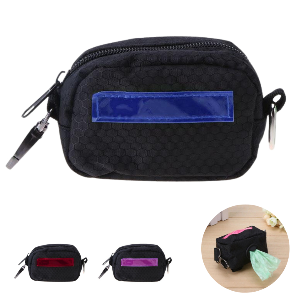 Bolsinha Pet Poliester Suporte Porta Saquinho Higiênico Cata Caca