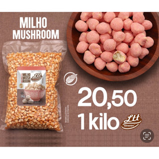 MILHO A VACUO Mushroom Para Pipoca Gourmet 1kg Oficial Promoção