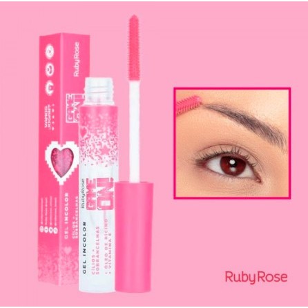 Gel Incolor Cílios + Sobrancelhas Game On Ruby Rose Hb509 em Oferta na Shopee