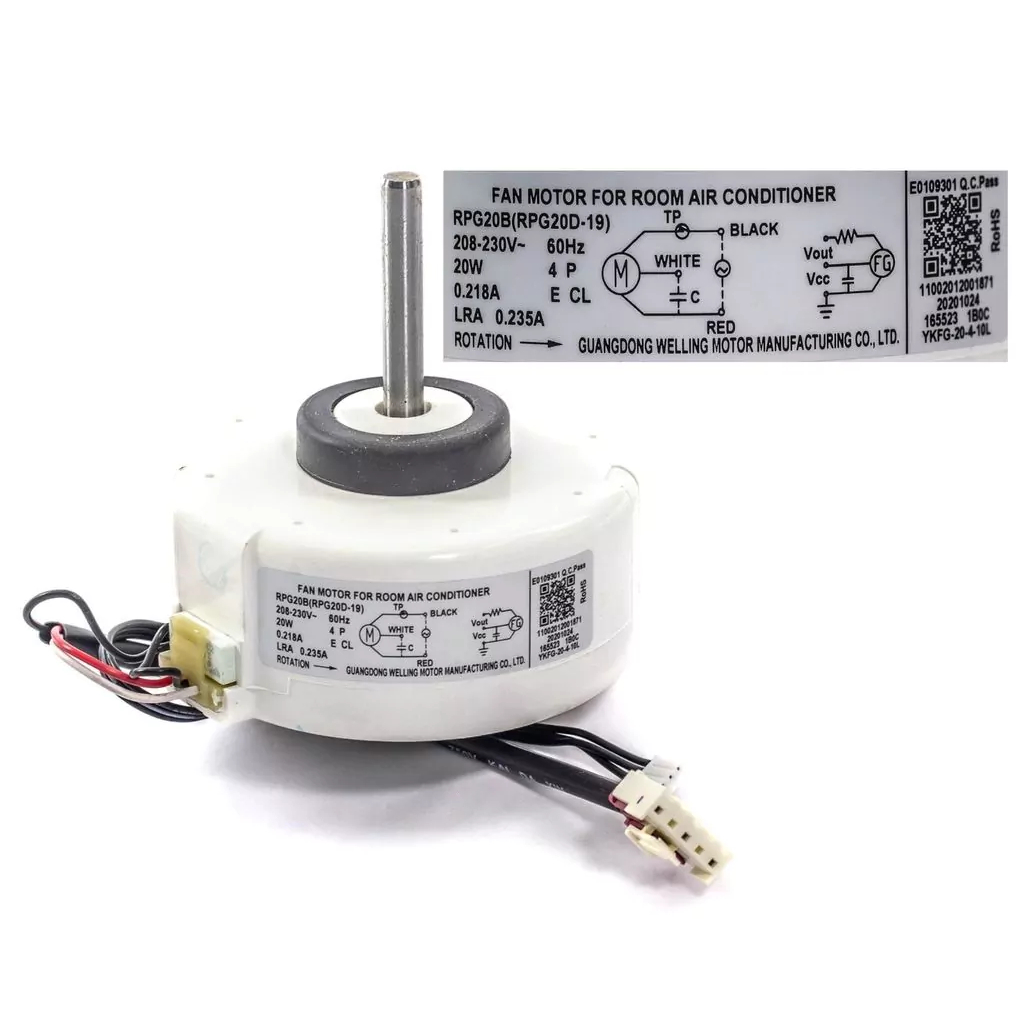 Motor Ventilador Evaporadora Springer Midea Rpg-20b