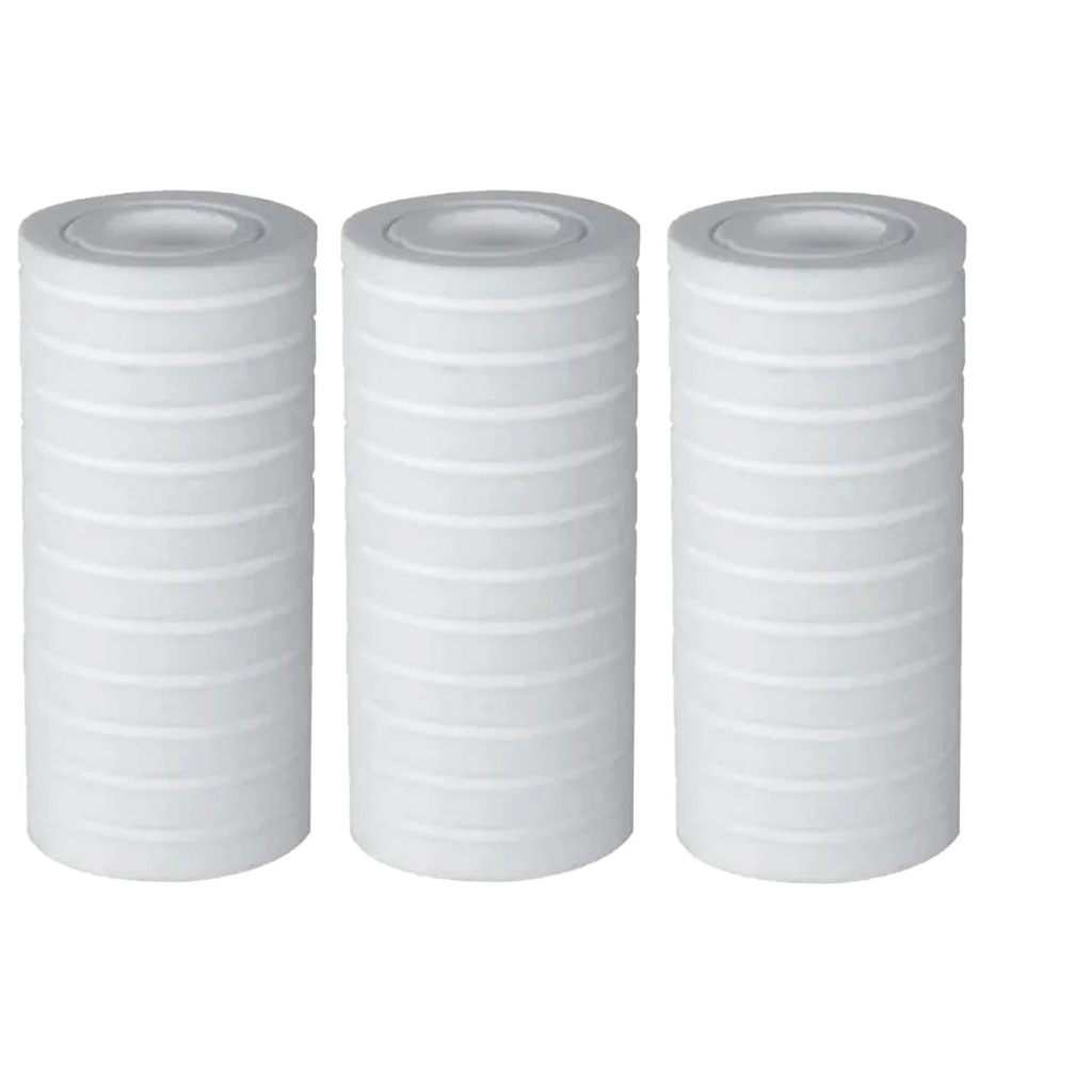 kIT 03 Refil Polipropileno Pp 5'' Bebedouro Carcaça Pré Filtro