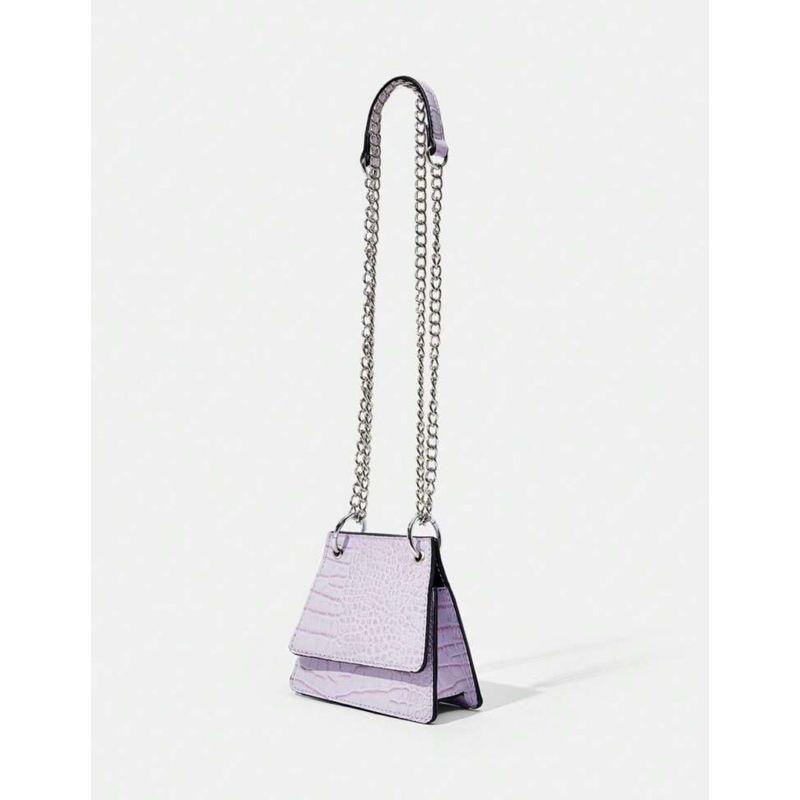 Bolsa transversal da moda na cor lavanda