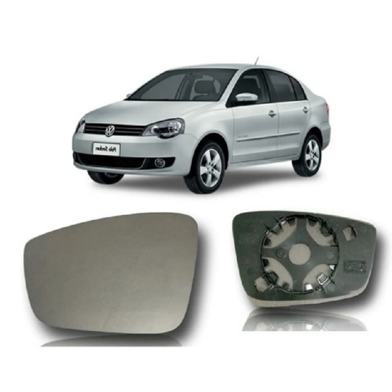 Lente Espelho Retrovisor Polo 2012  2013  2014  2015 Lado Esquerdo Motorista