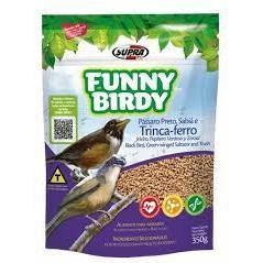 Ração pássaros Funny birdy pássaro preto sabiá e trinca-ferro Supra 350 gr