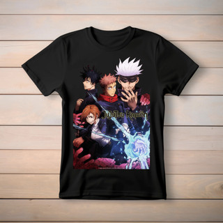 Camisa-Camiseta Jujutsu Kaisen Infantil e Adulto Anime Geek 100% Algodão