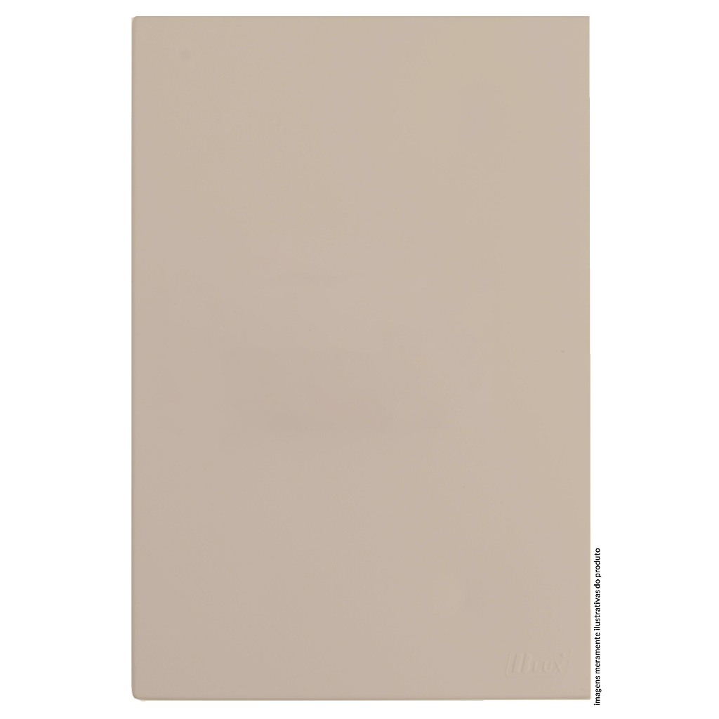 PLACA CEGA TAMPA  4X2 - RECTA AREIA SATIN FOSCO