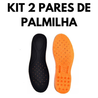 Kit 2 Pares Palmilha Em Gel PU Grossa Ortopédica Para Longas Horas De Trabalho