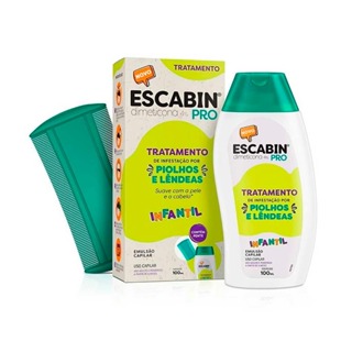 Escabin - Tratamento para Lêndeas e Piolhos - Livre-se dos Insetos Indesejados - 100ml em Oferta na Shopee