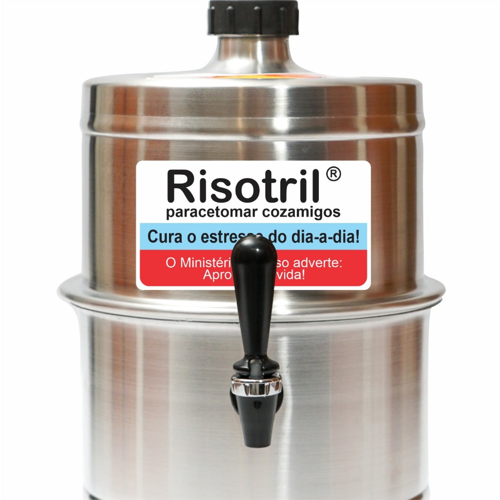 Chopeira Portatil A Gelo Aluminio Risotril 5.1lt Não Elétrica