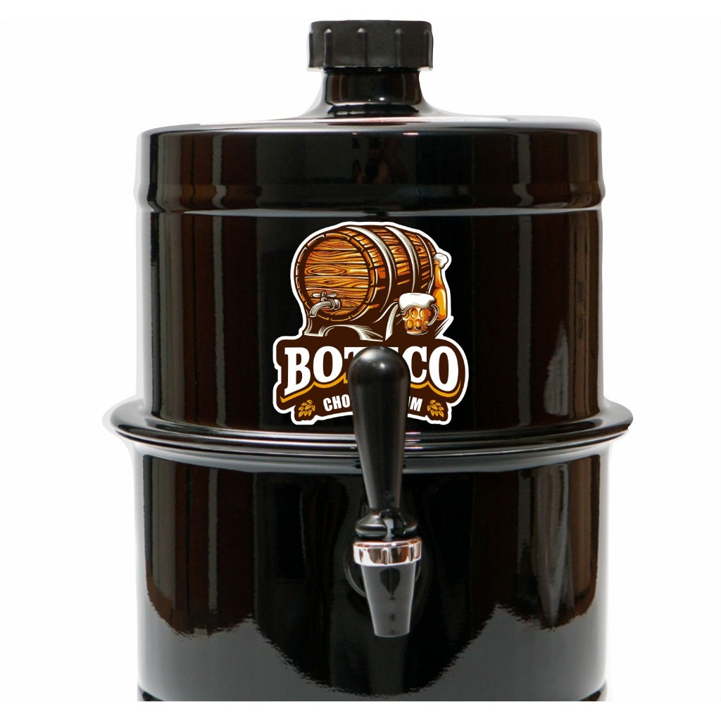 Chopeira Portatil A Gelo Preta Boteco Premium 5.1lt Não Elétrica