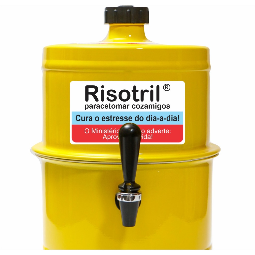 Chopeira Portatil A Gelo Amarela Risotril 5.1lt Não Elétrica
