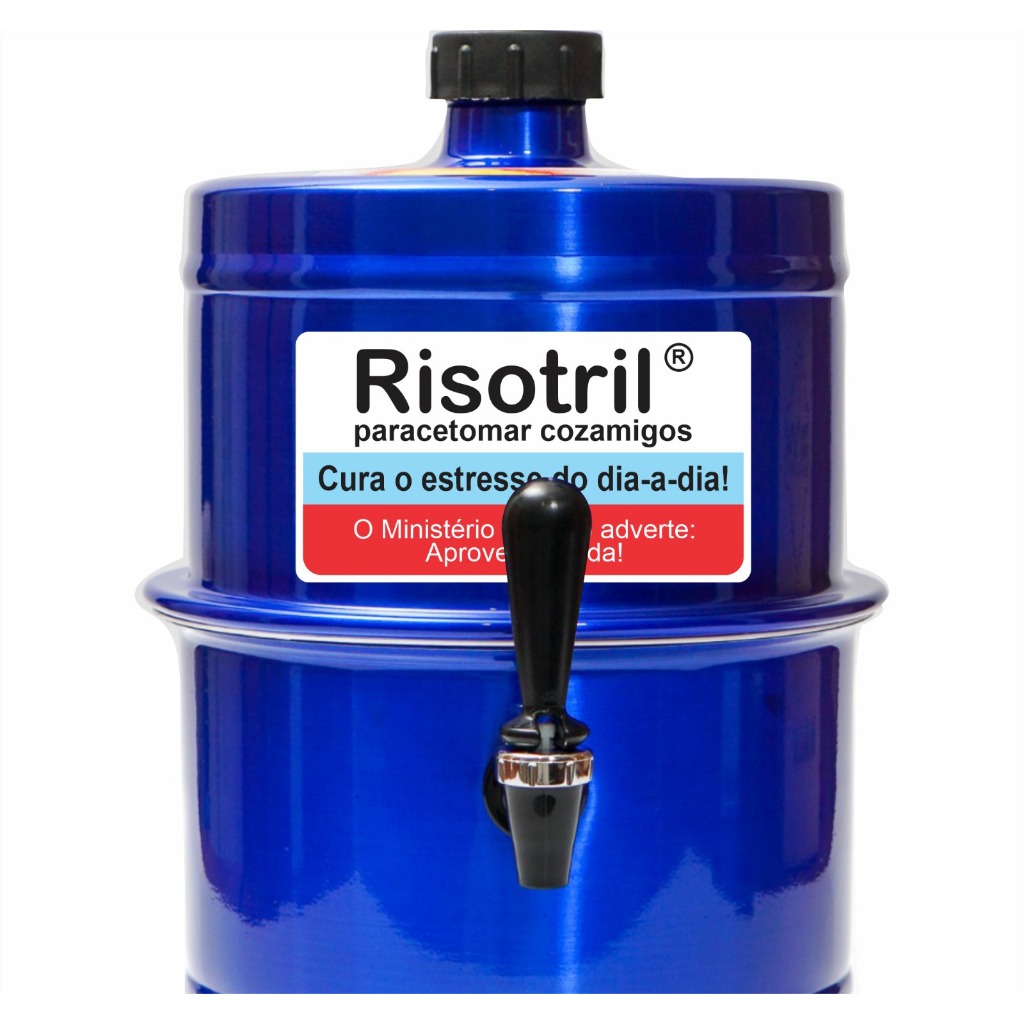 Chopeira Portatil A Gelo Azul Risotril 5.1lt Não Elétrica