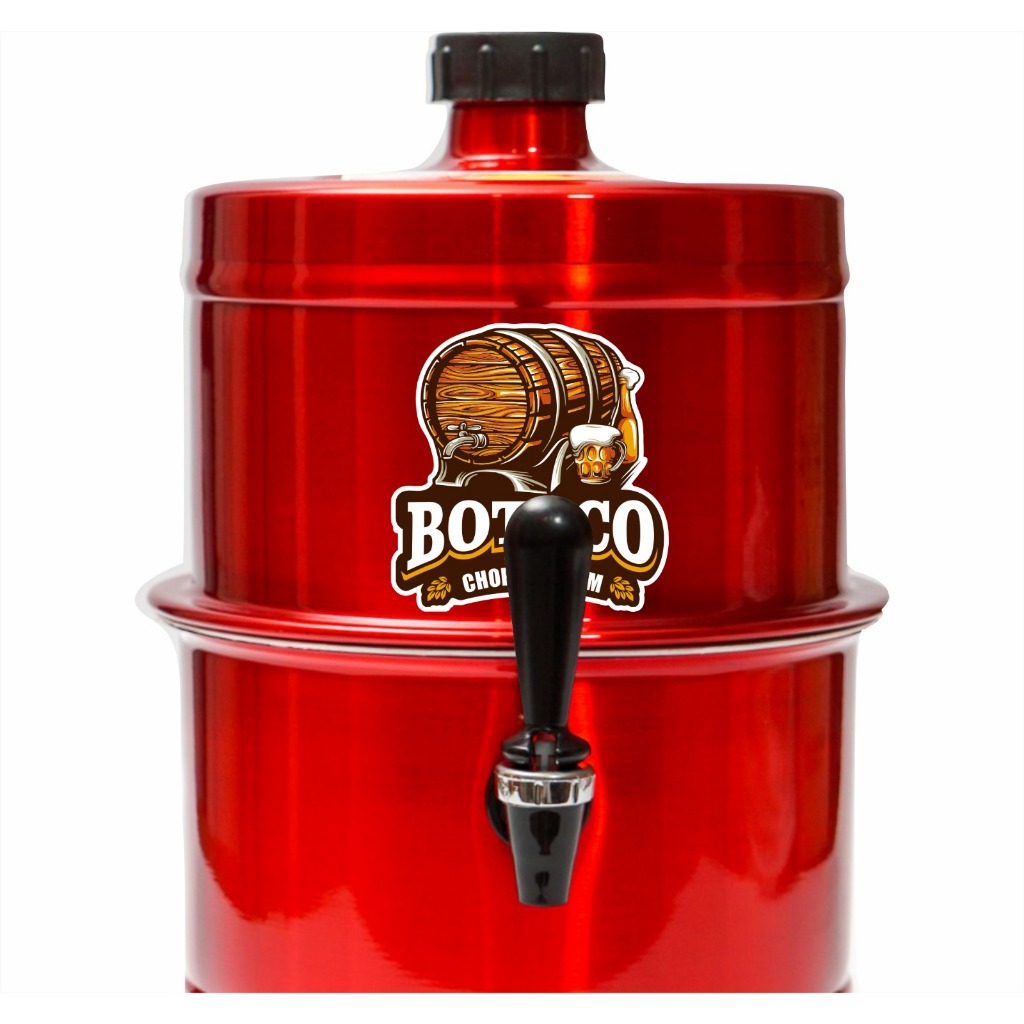 Chopeira Portatil A Gelo Vermelha Boteco Premium 5.1lt Não Elétrica