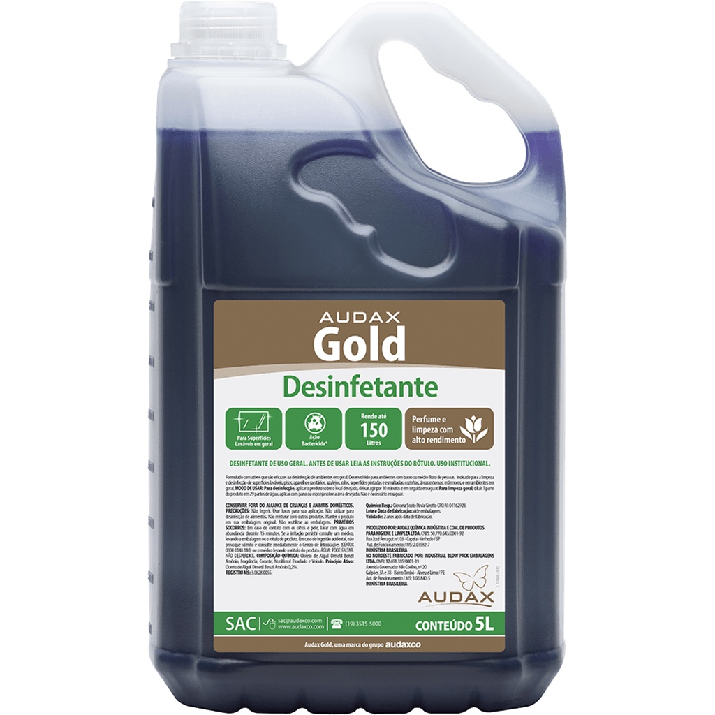 Desinfetante Floral Audax Gold -  5L - Home & Living