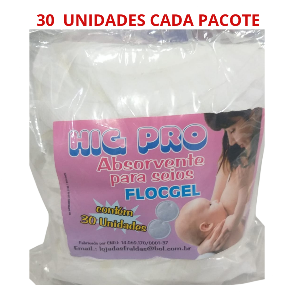 Absorvente De Seios Higpro 30 Unidades  DIA E NOITE em Oferta na Shopee