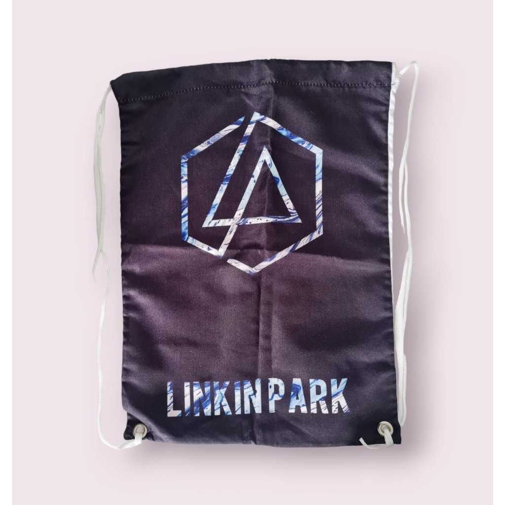 Mochila Sacolinha Linkin Park Unissex Mike Shinoda Chester Bennington Emily Armstrong Soldier Banda Rock Geek Nerd