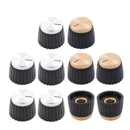 Knob Amplificador Marshall - Kit com 5 unidades - Serve em todos os modelos - Pronta Entrega