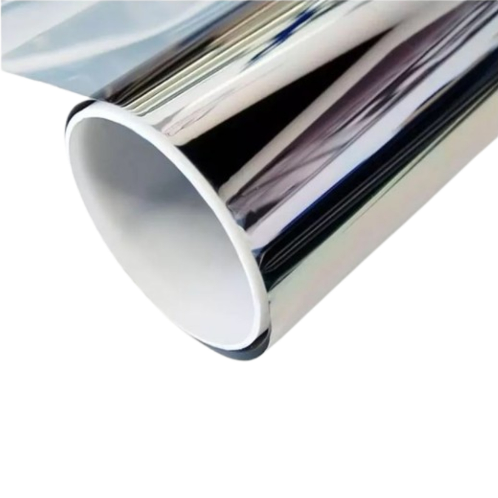 Película insulfilm Prata espelhada 1,52 x 2,20 residencial para vidros.