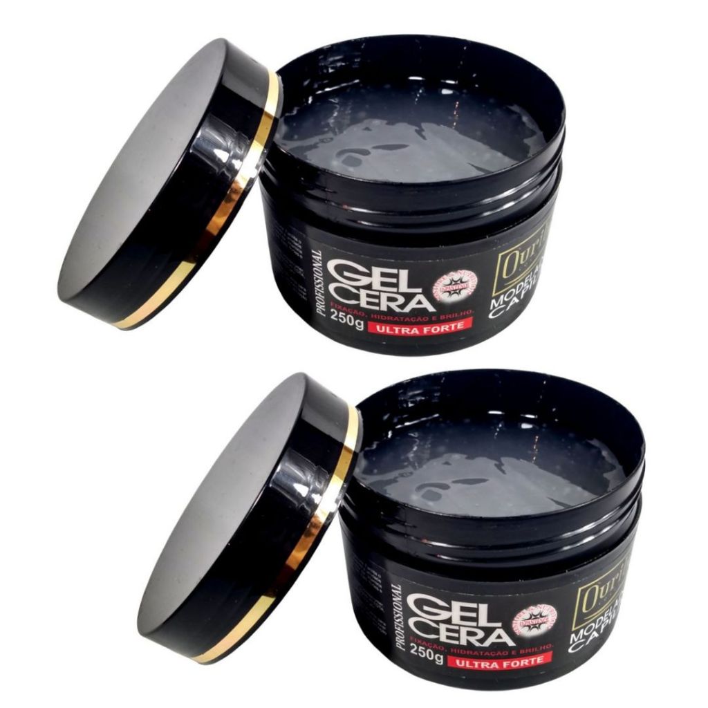 Gel Cera Capilar Ultra Forte Ouribel 250g 2 unidades em Oferta na Shopee
