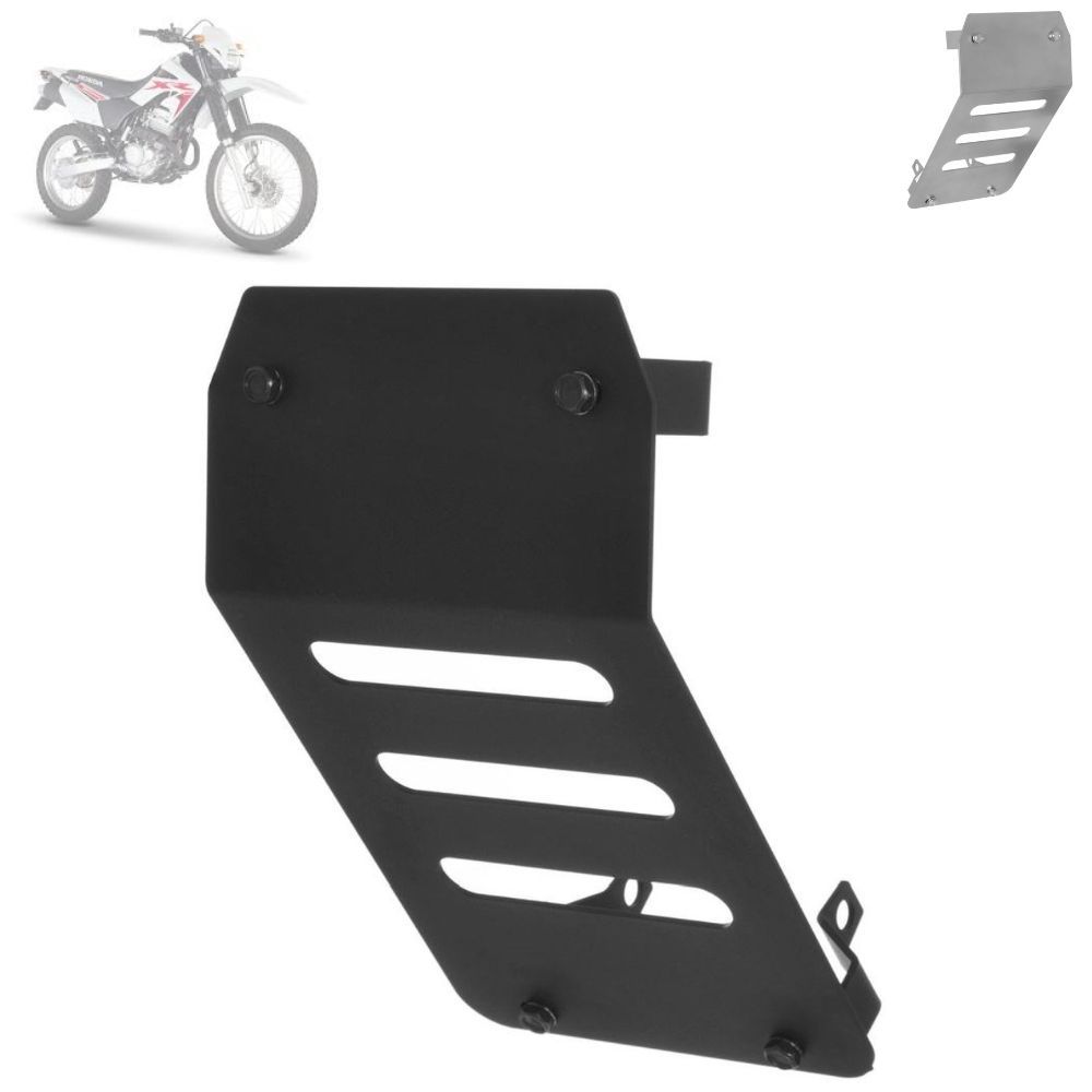 Protetor de Cárter Moto Chapa de Aço Super Adventure Honda XR 250 Tornado 2001 á 2006