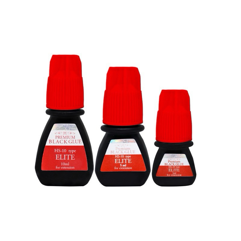 cola elite HS-10 3ml e 5ml alongamento cílios extensão fio hs10 premium black glue com anvisa em Oferta na Shopee