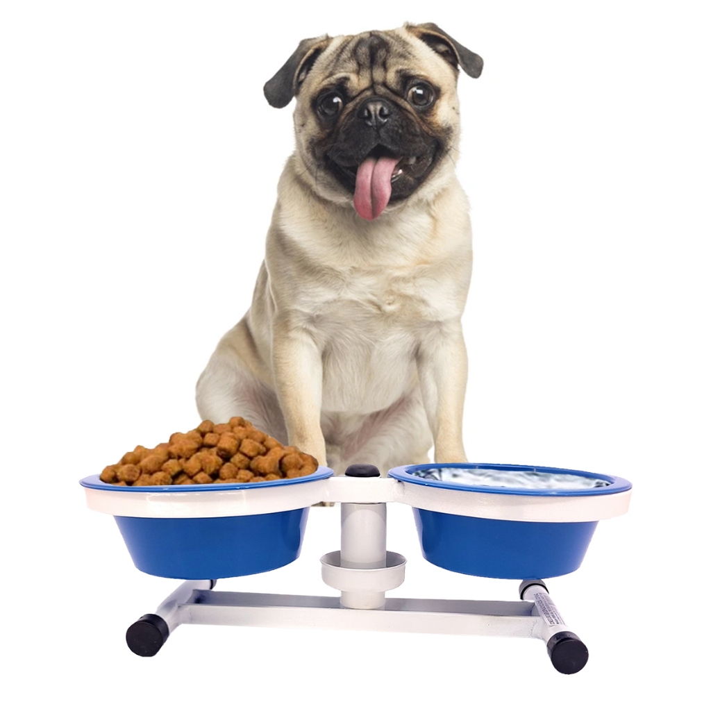 Comedouro Pet Duplo Tigela Plástica 400ml - FERCAR em Oferta na Shopee