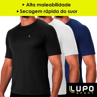 Camiseta Básica Lupo Masculina Dry Macia Confortável Térmica Academia Corrida Fit Beach Tennis Fitness