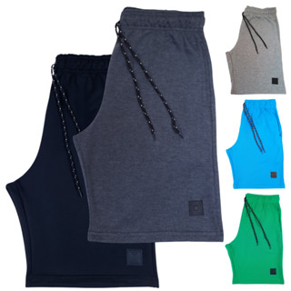 Kit 2 Bermudas Moletom Masculino Short Academia